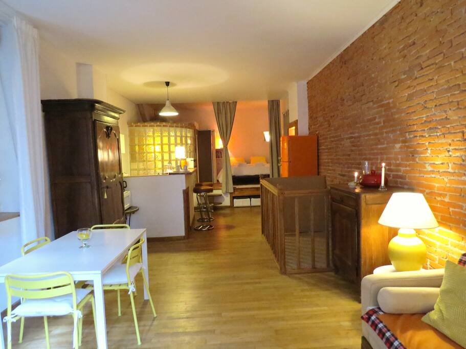 LOFT VUE DEPUIS LE SALON