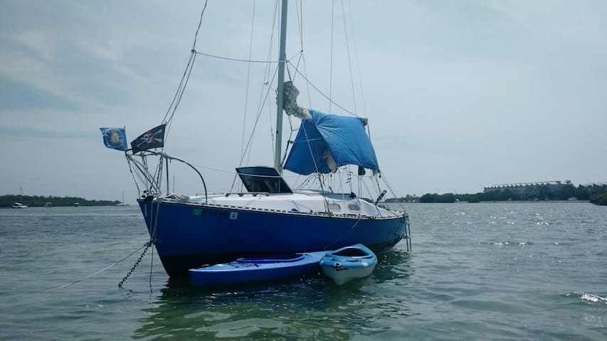 Small, Peaceful Sailboat w/Kayak (s)