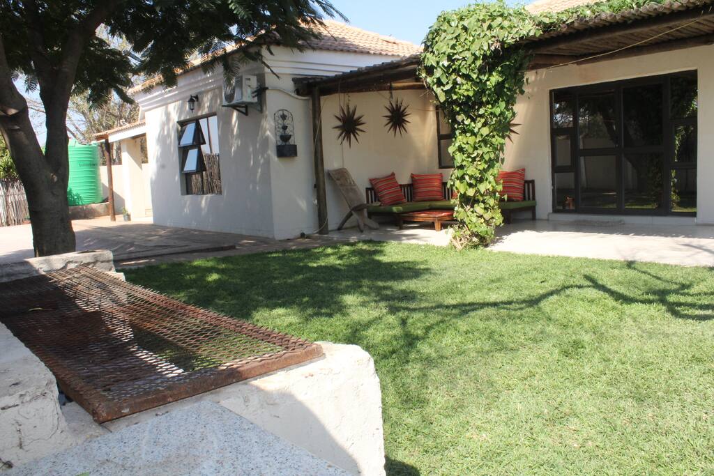 Outdoor Seating and BBQ area