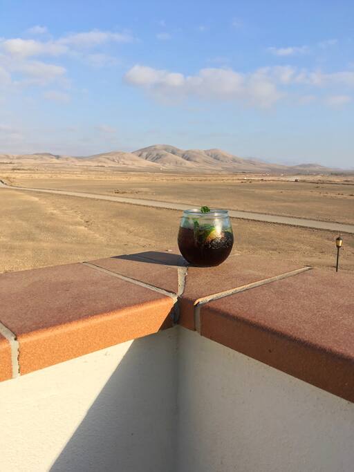 View from the upper terrace