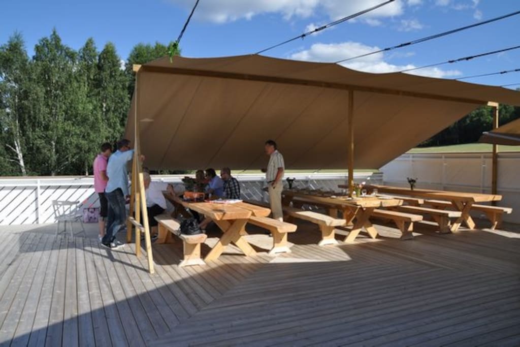 Stor fin terrasse i 2.etg.