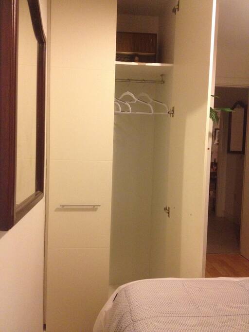 Wardrobe in bedroom