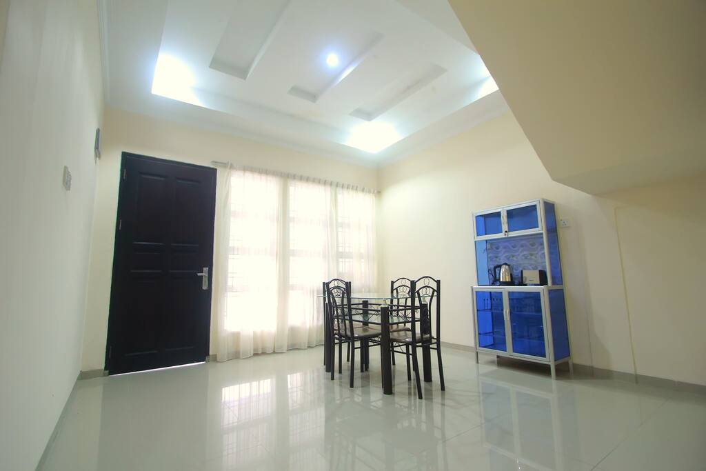 Dining room with free simple breakfast