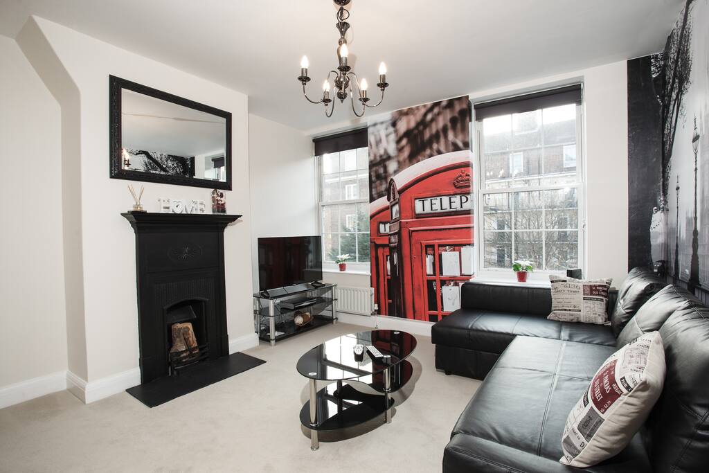 Your private living room comes with a large LED TV and Sky Satellite TV service