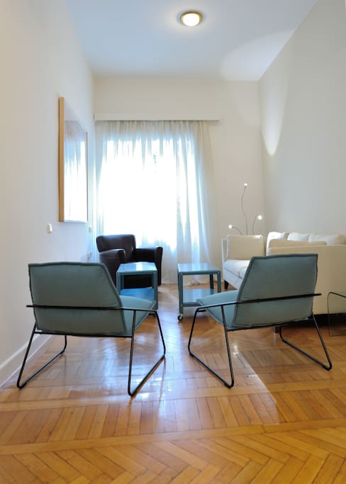 The spacious living room
