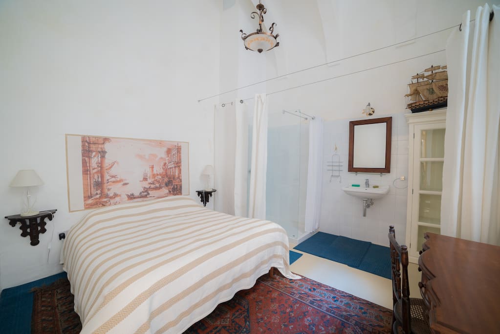 Your bedroom with an en-suite shower
