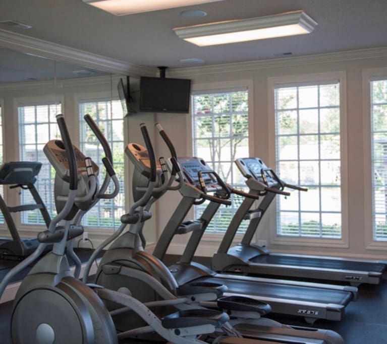 Gym area or take a run around the gated community!
