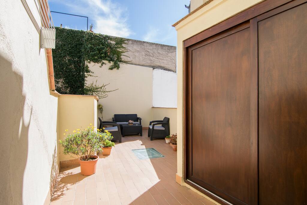 Terrassa privada para relajarse