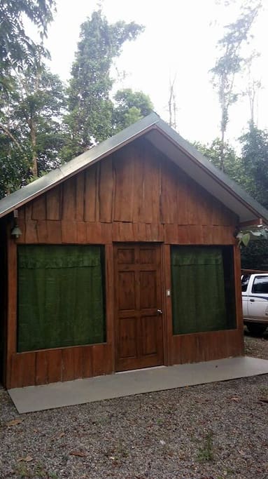 Cabins with a Mountain view, refrigerator, coffee maker.