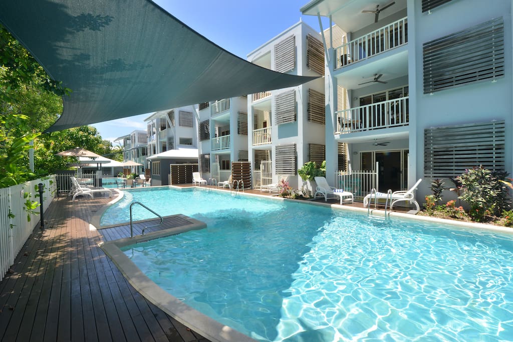 40 metre long pool, with in-pool spa
