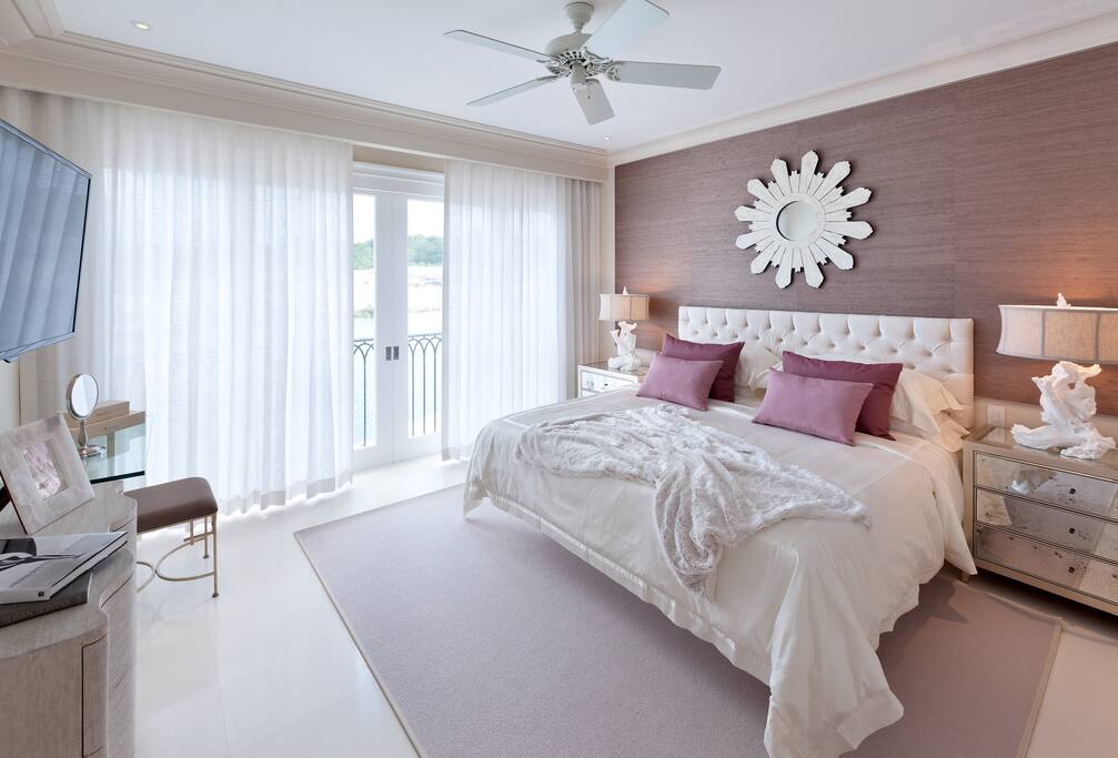 Each bedroom suite is uniquely decorated and has it's own bathroom and