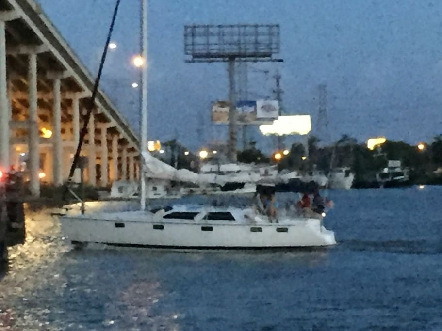 Active sailboat. Discount sails for guests.