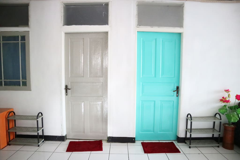 The door to the main room