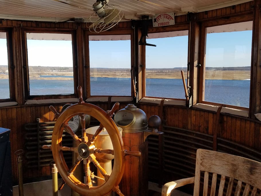View from the pilot house