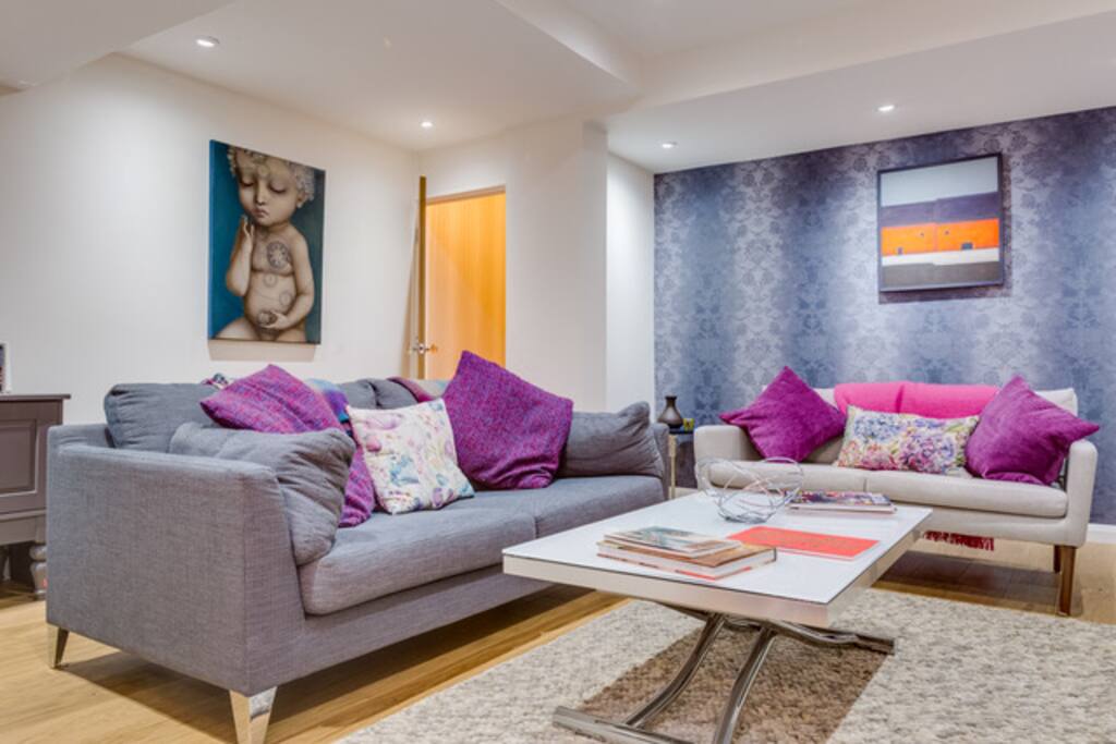 Comfortable and large sofas