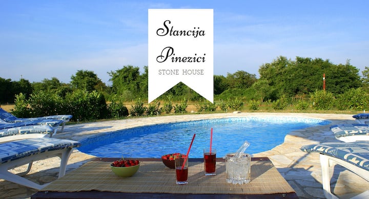 Large Stone House, With 4000m2 Playground, Pool - Krnica