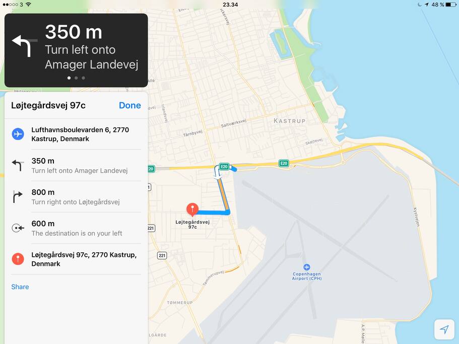 Close and convenient to Copenhagen airport.