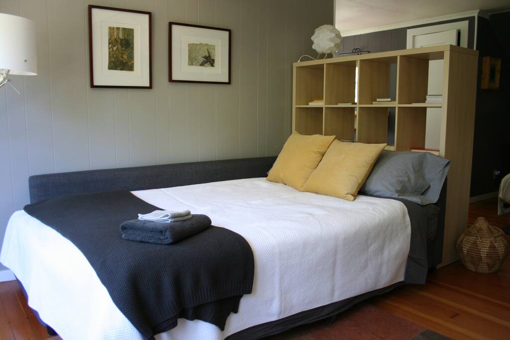 the second bed, converted from couch