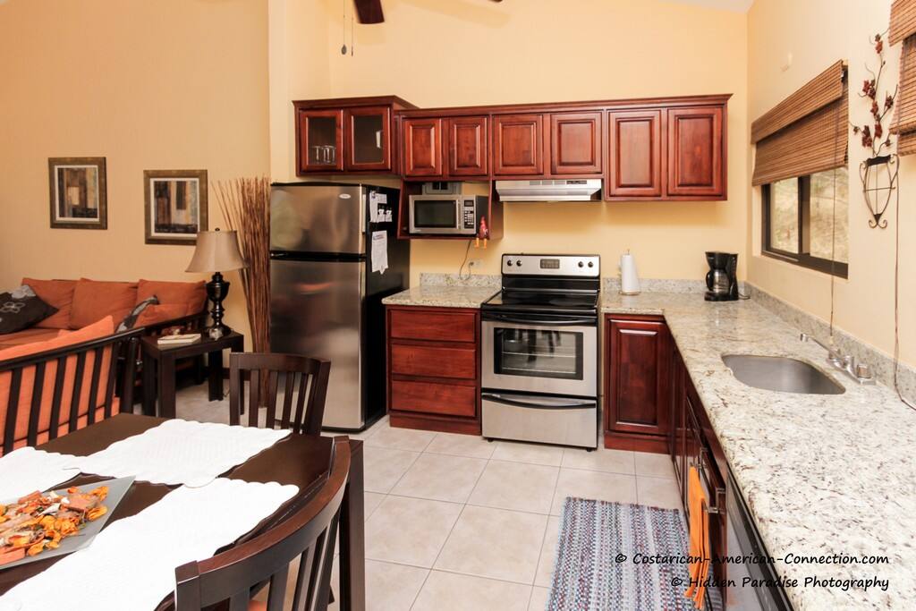 Fully stocked gourmet kitchen
