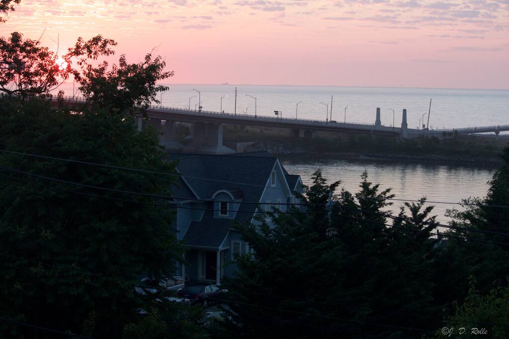 Dawn view from third floor