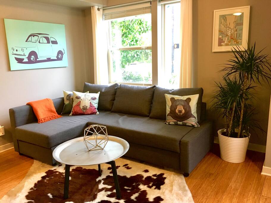 Light filled seating area