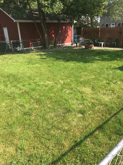 Nice backyard fenced in.