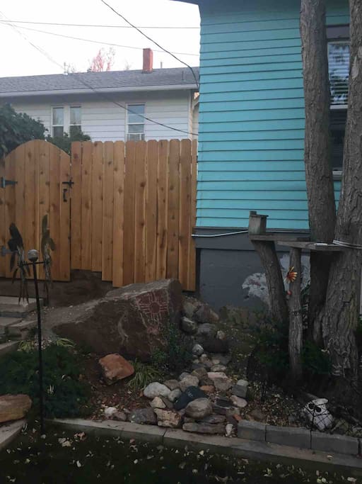 Newly added is a gate entering the patio for your privacy!