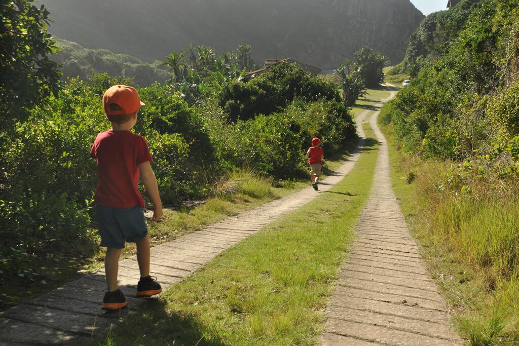 walking to the beach