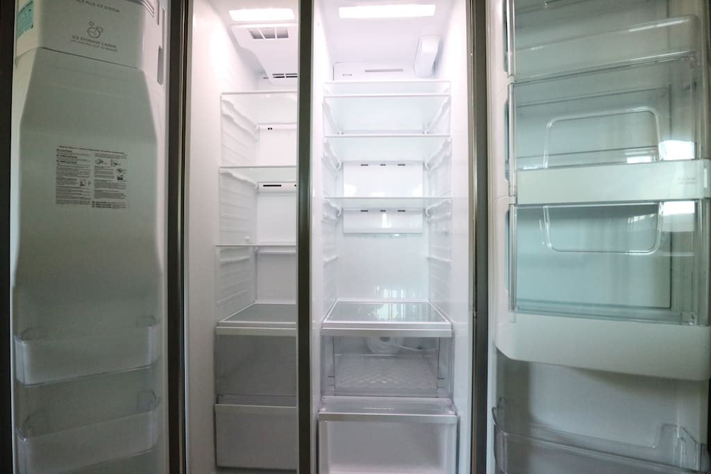 New clean refrigerator