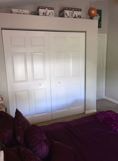 large closet for guest use