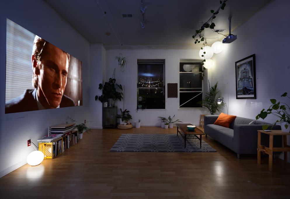 At night, watch a movie