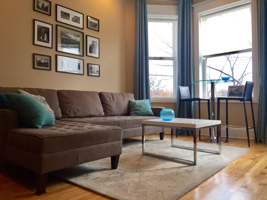 Bright comfortable living room