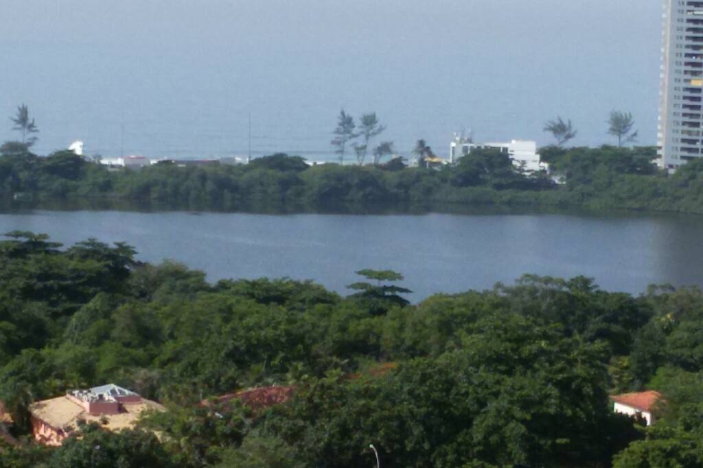 Praia da Barra da Tijuca vista da varanda.