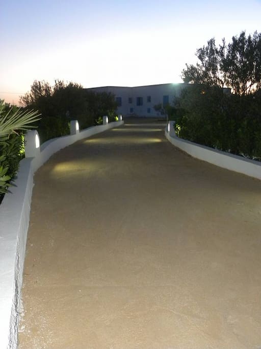 Allée d'accès vers l'appartement