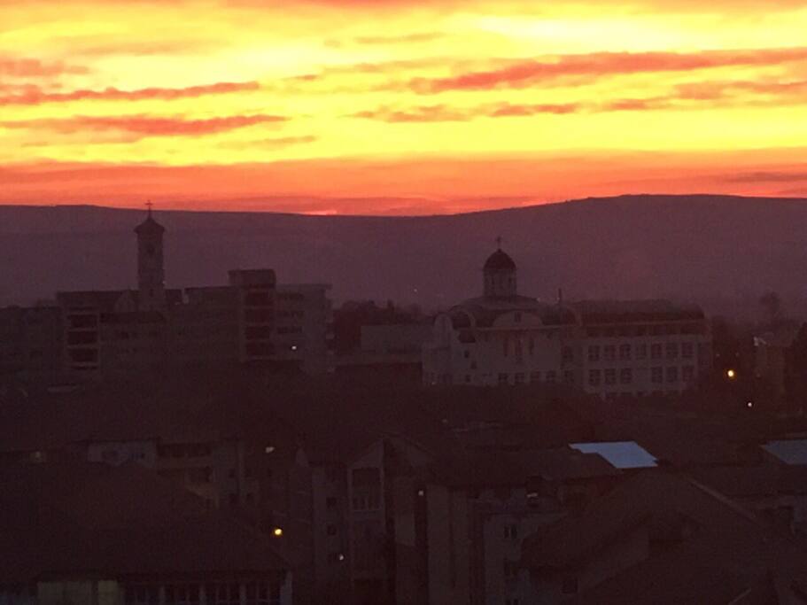 Red sunrise