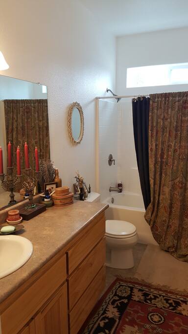 Relax with a hot bath and/or shower in your private bathroom.