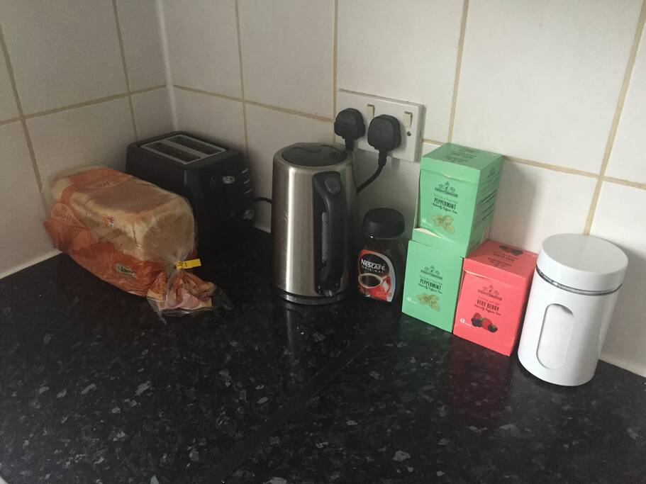 Feel free to have tea or coffee!