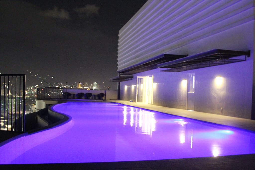 Infinity pool at the roof deck