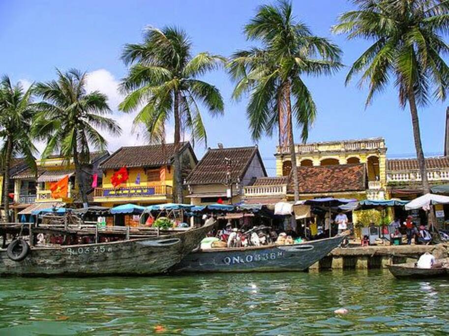 Tu landcase of Hoai river