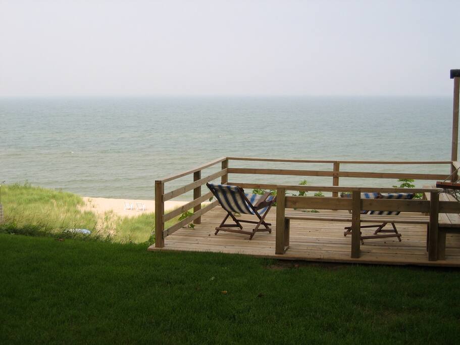 Deck and lake view