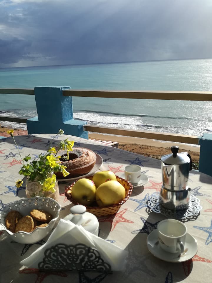 Terrace with a sea view