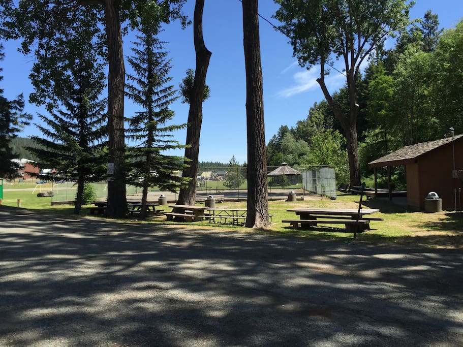 Pioneer Park across the street