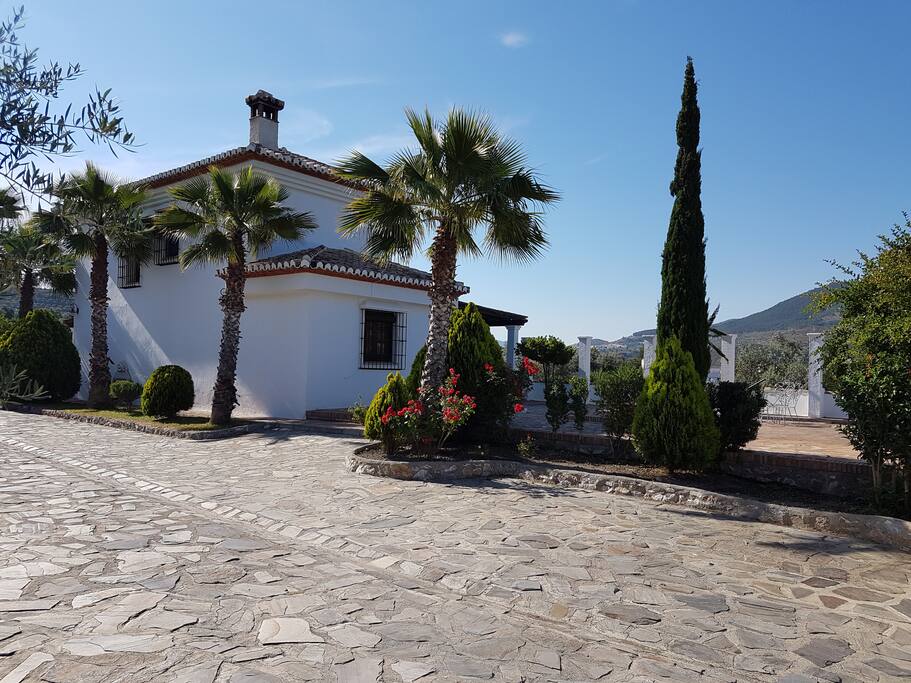 View of the house from the front gate