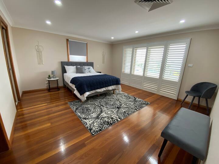 Master Suite provides a Queen Bed, air conditioning, full en suite bathroom and shower, walk in wardrobe and private balcony