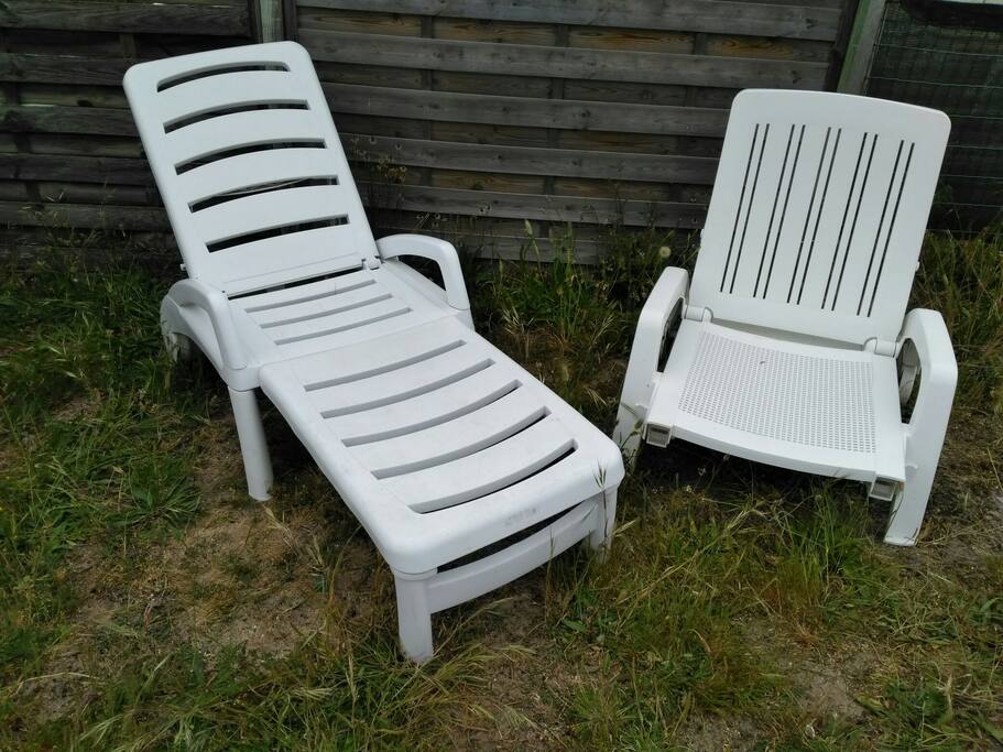 Bain de soleil transformable en fauteuil