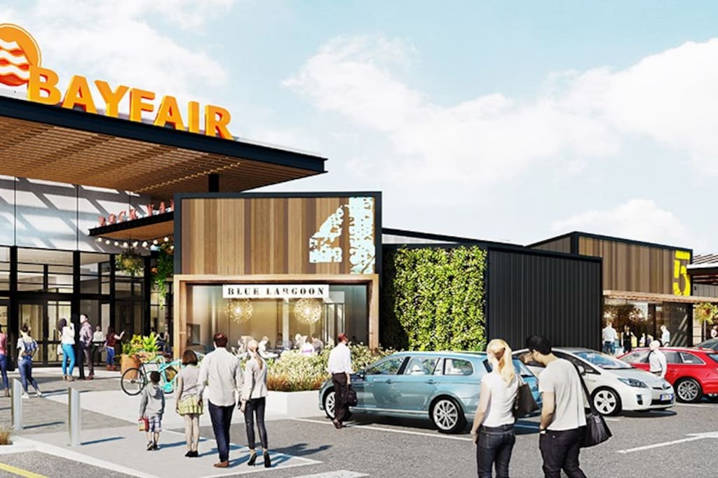 Bayfair shopping mall, 5 minutes walk from the house