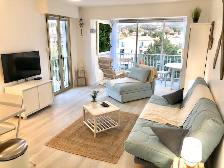 Le Brusc. Design, Parking, Wifi & Double Vue!: - Six-Fours-les-Plages