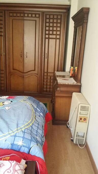 Pent house Air conditioned and heater in a double bed room
