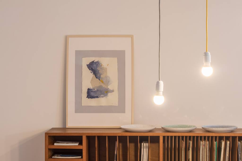 Friend's painting, nearby the dining area