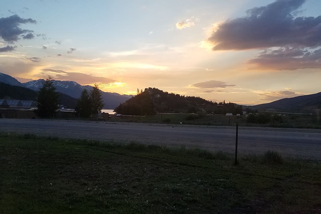 Sunset from patio